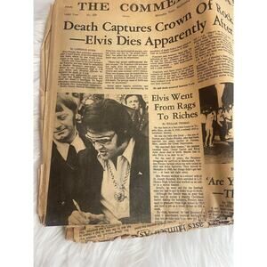 Elvis' Death Newspaper Lot Memphis The Commercial Appeal 1977